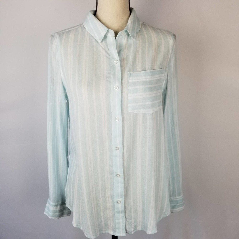 NWT Weekend Striped Button Down Shirt